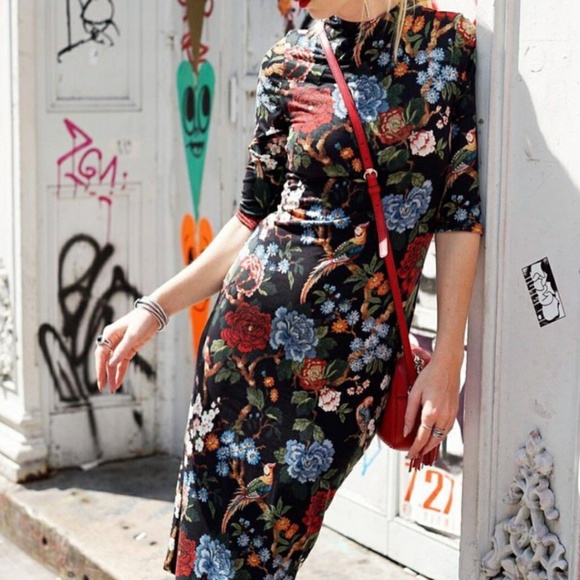 alice olivia midi dress